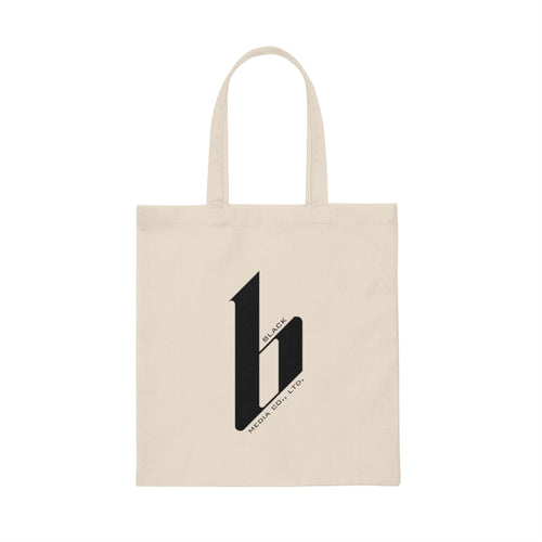 B Logo Canvas Tote Bag