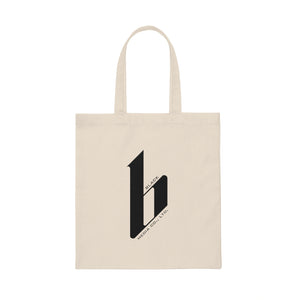 B Logo Canvas Tote Bag