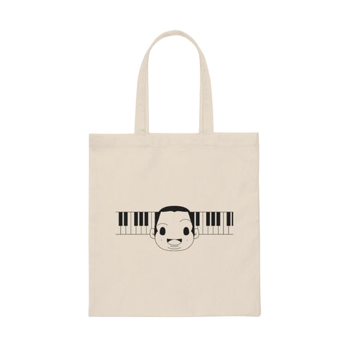 Sunny Piano Logo Canvas Tote Bag