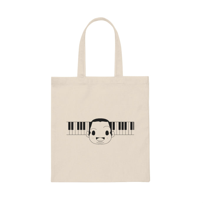 Sunny Piano Logo Canvas Tote Bag